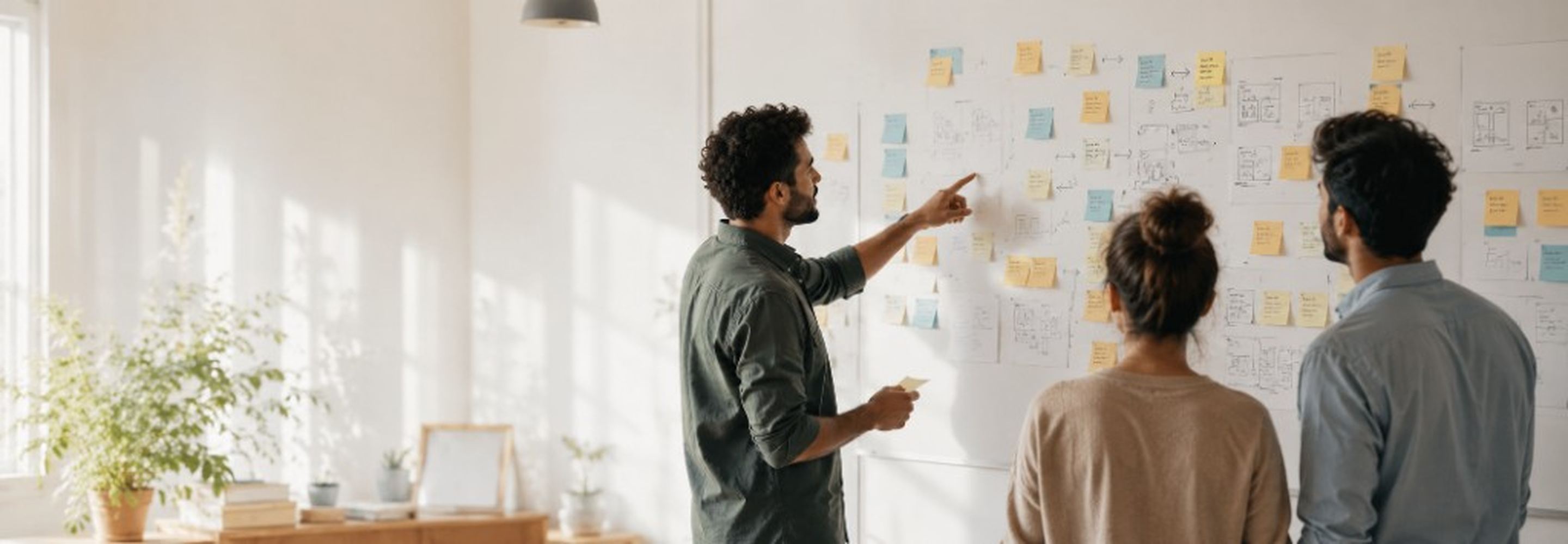 Itqan ekibi beyaz tahta başında araçları planlıyor — Hakkımızda